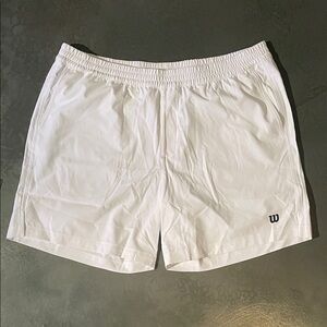 Wilson White Mens volley Sports Shorts